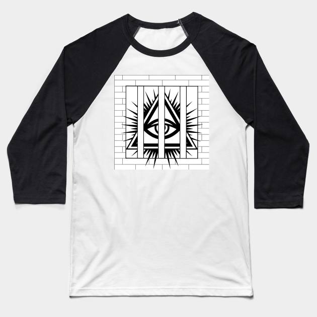 Eye Conz Black & White Baseball T-Shirt by Eye Conz